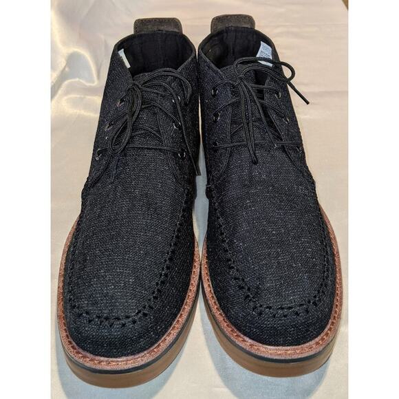 Toms Men's Chukka Boots Black Canvas Lace Up10012511 Size 13M - Picture 3 of 9